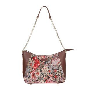 Ladies Tapestry Fabric Hobo Bag in Floral Pattern |Shoulder Sling bag, Purse